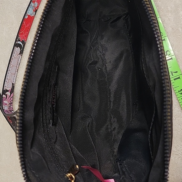 Trina Turk Black Multi-Color Floral Crossbody Purse - Picture 6 of 15
